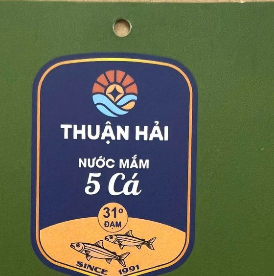 Nhãn nước mắm 5 Cá 31 độ đạm