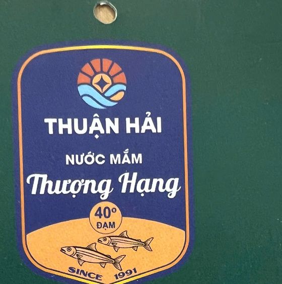 Nhãn nước mắm Thượng Hạng 40 độ đạm